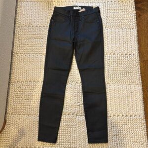 Madewell Coated Black Jeans